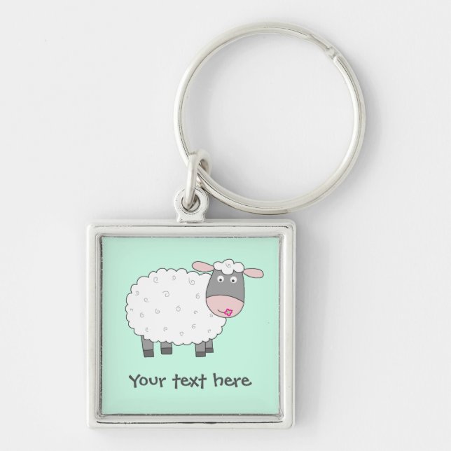 Daisy Sheep Key Ring (Front)