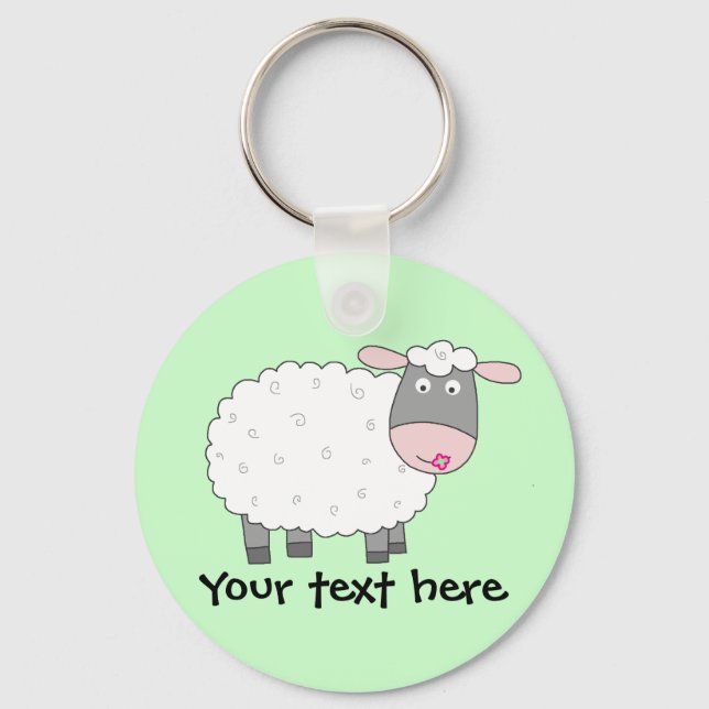 Daisy Sheep Key Ring (Front)