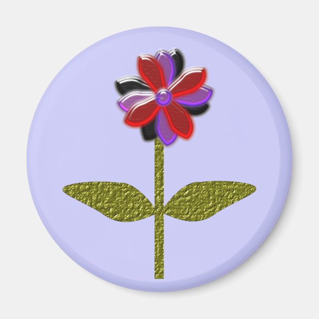 Daisy Shining Plastic Magnet (Front)