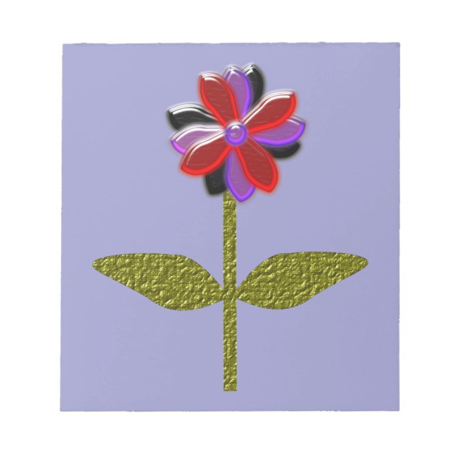 Daisy Shining Plastic Notepad (Front)