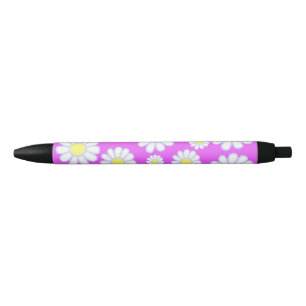 Daisy Simple Violet Black Ink Pen