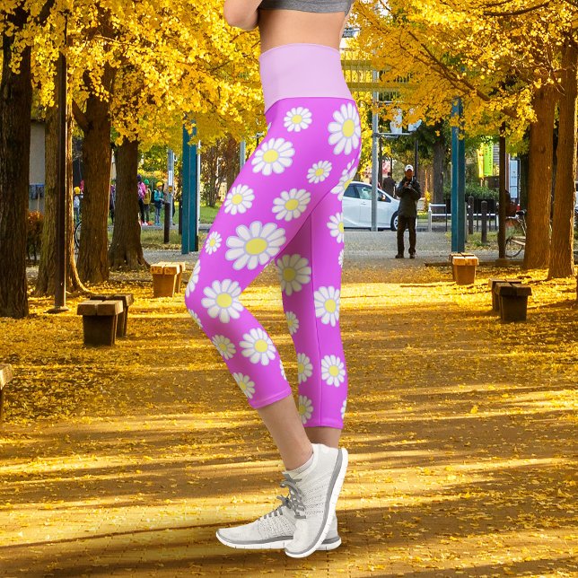 Daisy Simple Violet Capri Leggings (Daisy Simple Violet Capri Leggings)