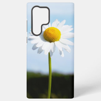 Daisy standing upright in isolation in nature. samsung galaxy case