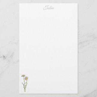 Daisy stationery - personalised