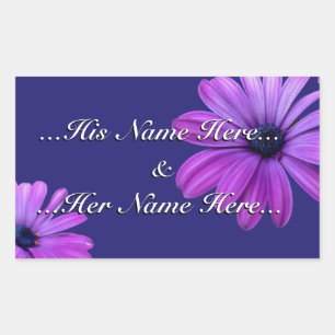 Daisy Stickers Personalised Blue Daisy Stickers