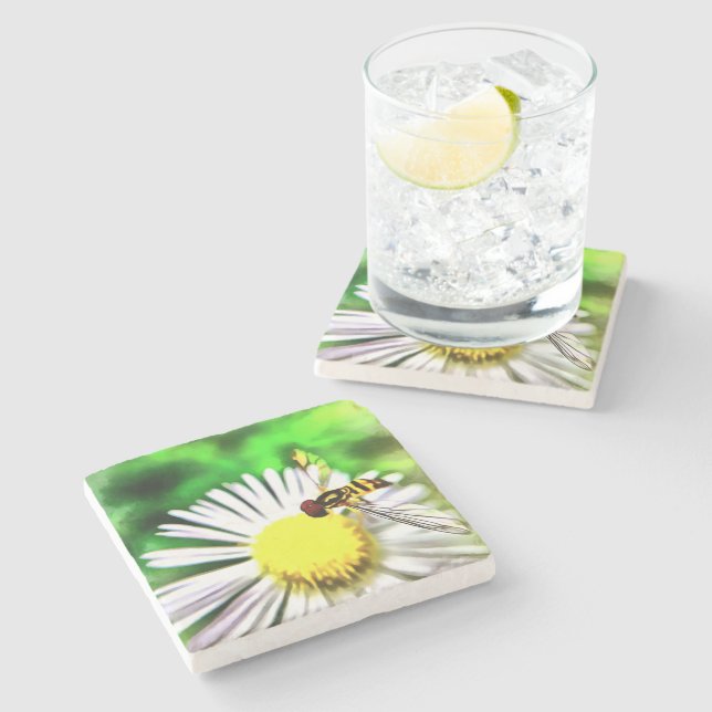 Daisy Stone Coaster (Side)