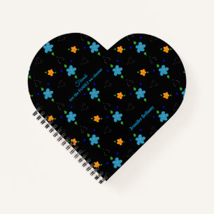 Daisy Storms Heart-Shaped Notebook