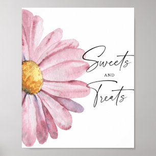 Daisy - sweets and treats baby shower poster