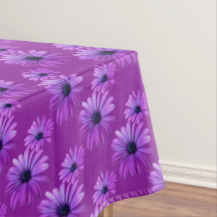 Daisy Tablecloth Purple Daisy Flowers Tablecloth