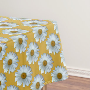Daisy Tablecloth White Daisy Flowers Tablecloth