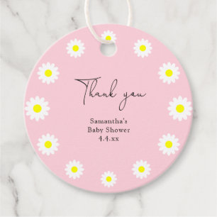 Daisy - thank you baby shower favour tags