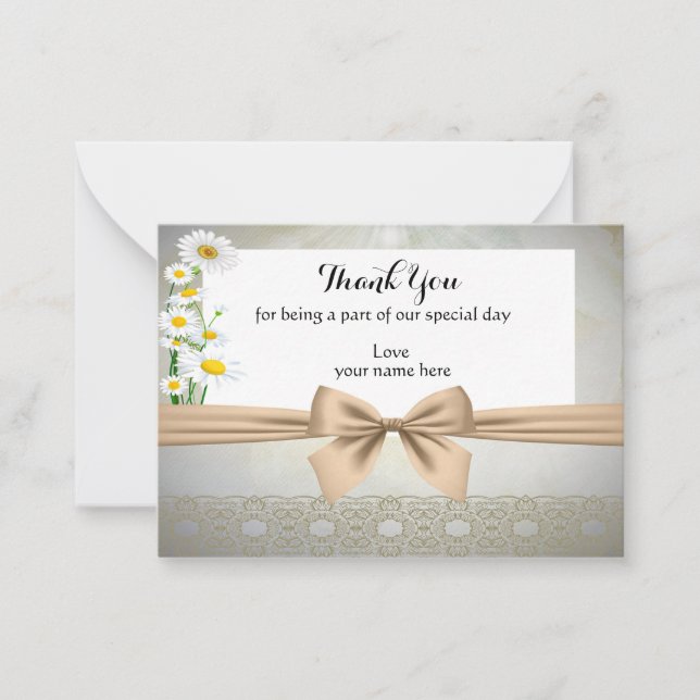 Daisy Thank You Cards (Front)