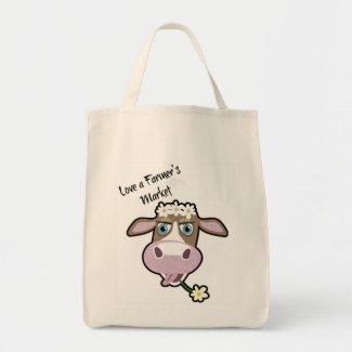 Daisy, The Cow, Market Shopping Tote