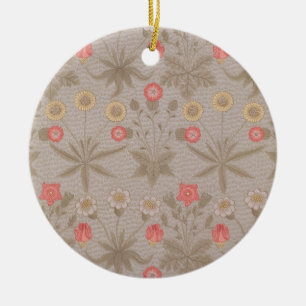 'Daisy', the first wallpaper designed by William M Ceramic Ornament