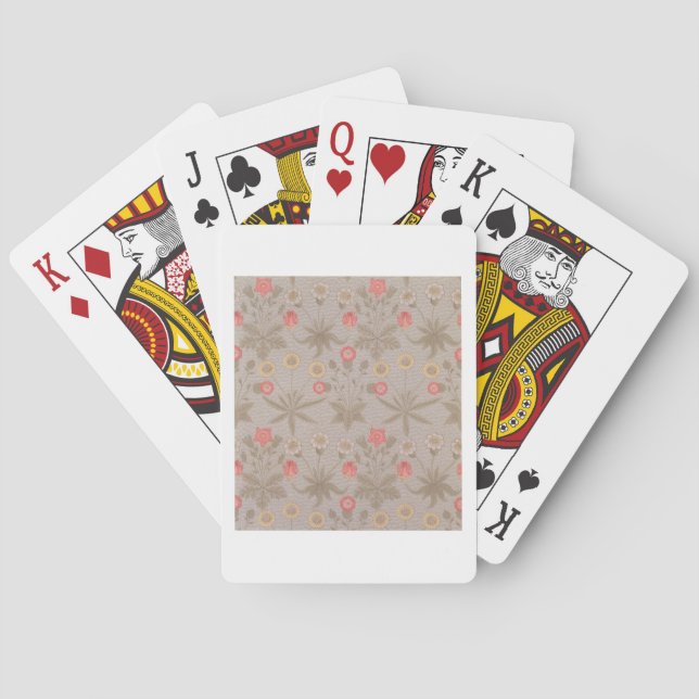 'Daisy', the first wallpaper designed by William M Playing Cards (Back)