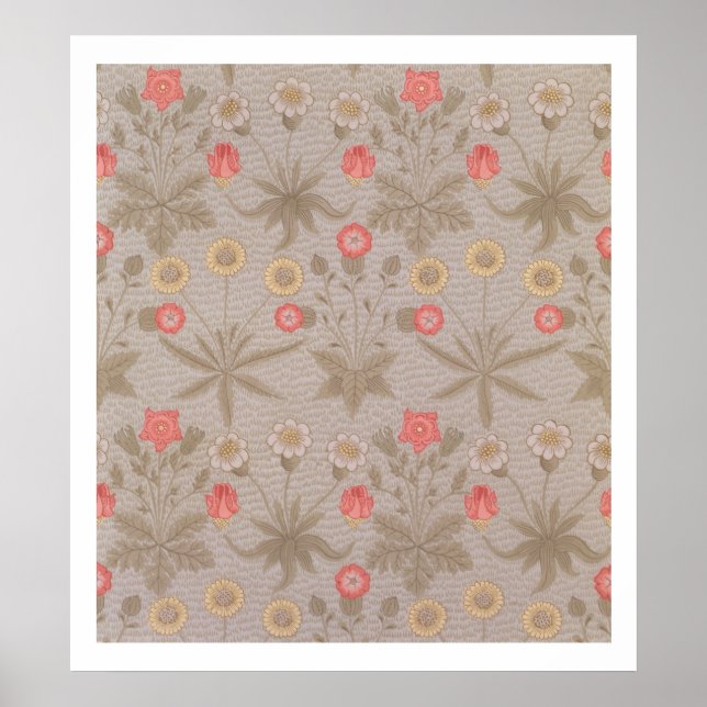 'Daisy', the first wallpaper designed by William M Poster (Front)