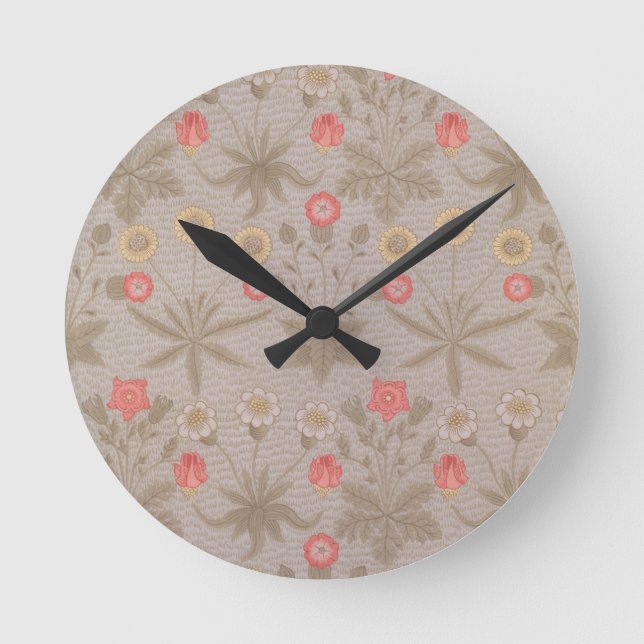 'Daisy', the first wallpaper designed by William M Round Clock (Front)