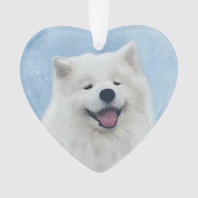 Daisy the samoyed ornament (Front)