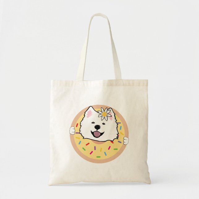 Daisy the samoyed  tote bag (Front)