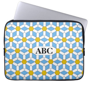 Daisy Tiled Hex Laptop Sleeve