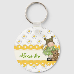 Daisy Toddler and Teddy Key Ring