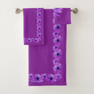 Daisy Towel Sets Personalised Daisy Flower Towels
