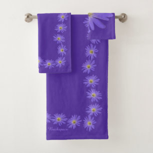 Daisy Towel Sets Personalised Daisy Flower Towels