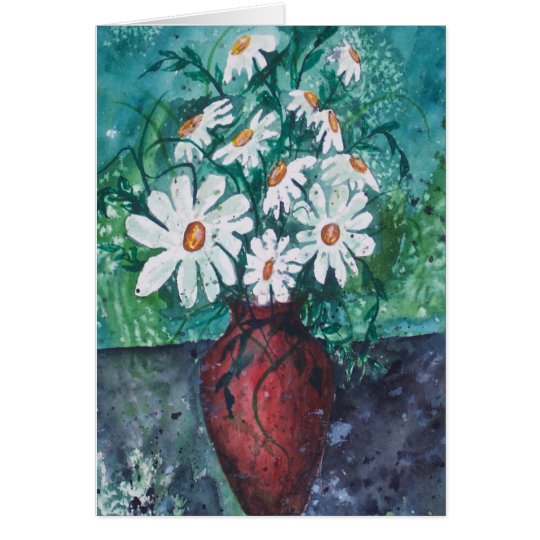 Daisy Vase Card