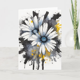 Daisy - Watercolor flowers Card