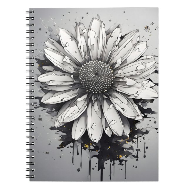 Daisy - Watercolor flowers Notebook (Front)