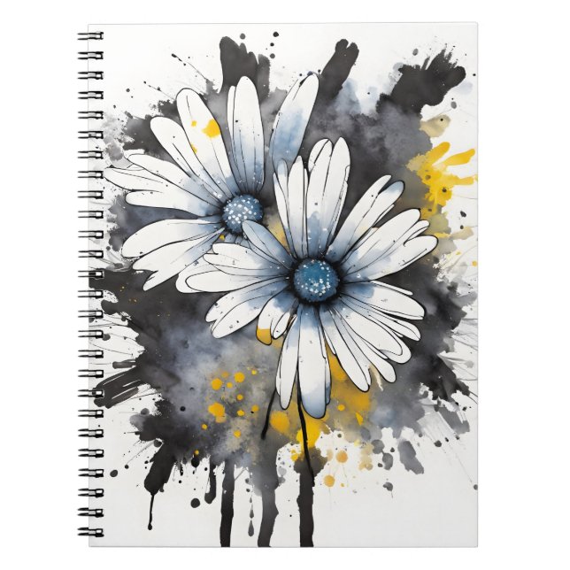 Daisy - Watercolor flowers Notebook (Front)