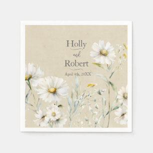 Daisy Wedding Napkin