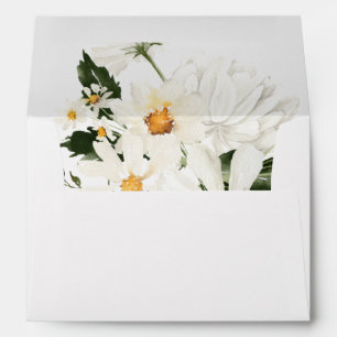 Daisy White Floral Envelope 2