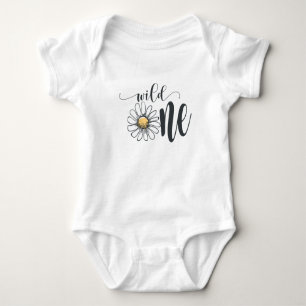 Daisy Wild One Shirt/Baby Top