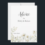 Daisy Wildflower Wedding  Advice Card<br><div class="desc">Our Daisy Wildflower Wedding Advice Card is a wonderful way to celebrate and share your joyous event. These beautiful daisies are perfect for spring or summer,  any garden themed wedding.</div>