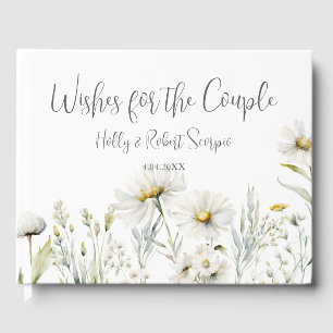 Daisy Wildflower Wedding Guest Book