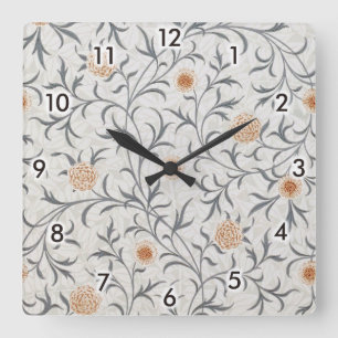 Daisy, William Morris Square Wall Clock