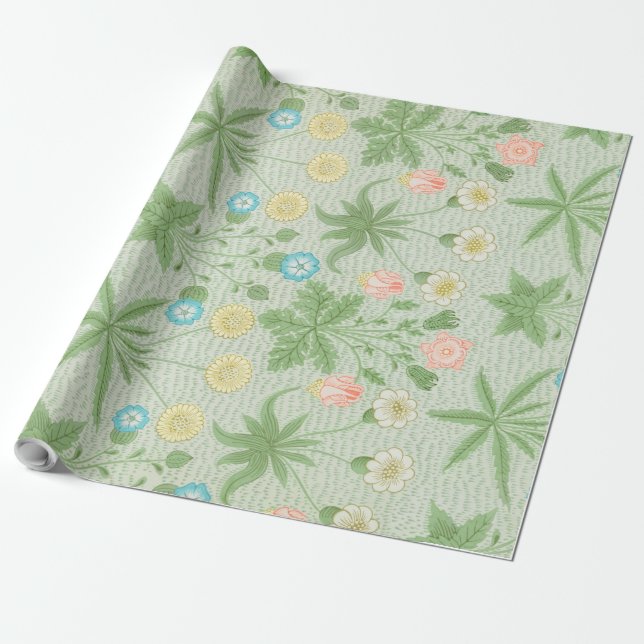 Daisy, William Morris Wrapping Paper (Unrolled)