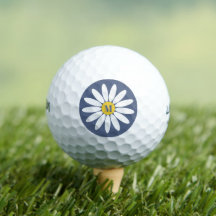 Daisy with Initial Blue