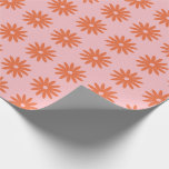 Daisy  wrapping paper<br><div class="desc">A fun and colourful retro inspired daisy design that's created to coordinate with the Daisy collection by Origami Prints.</div>