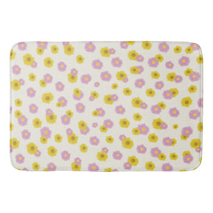 Daisy Wrapping paper Bath Mat