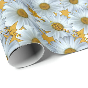 Daisy Wrapping Paper Personalised Gift Paper