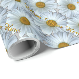 Daisy Wrapping Paper Personalised Gift Paper