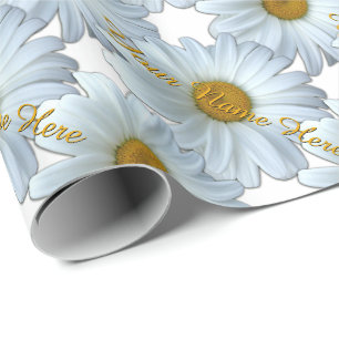 Daisy Wrapping Paper Personalised Gift Paper