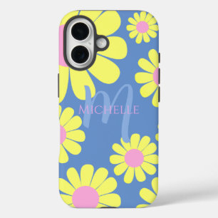 Daisy Yellow Blue iPhone 16 Case