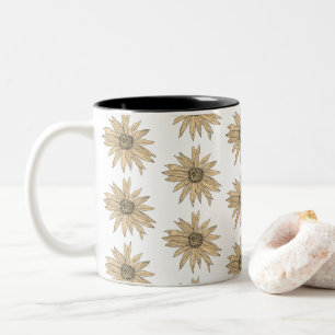 Daisy Yellow Flower Painting Bouquet Coffee Mug