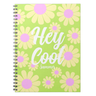 Daisy Yellow Lime Notebook