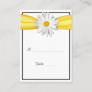 Daisy Yellow Ribbon Special Occasion Place Card