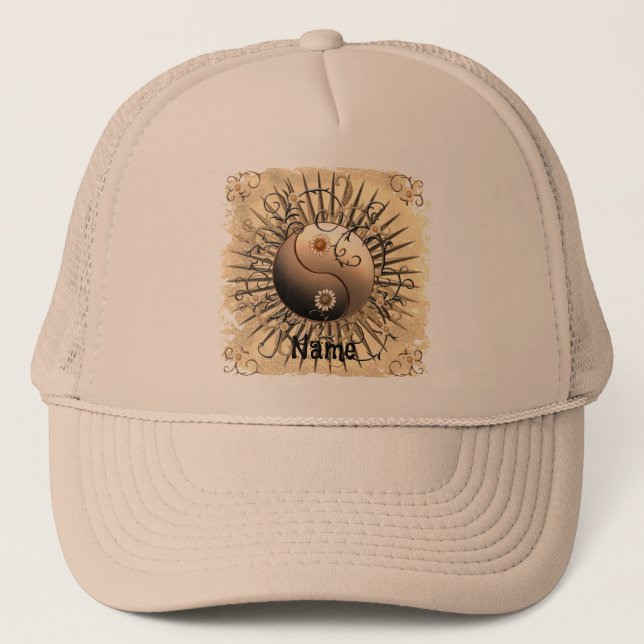 Daisy Yin Yang Trucker Hat (Front)