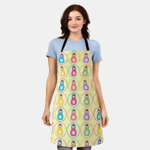 Daisyflower Matryoshka Apron